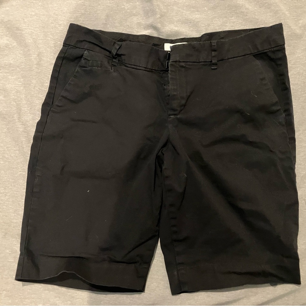 Old Navy Men's Black Flat Front Shorts